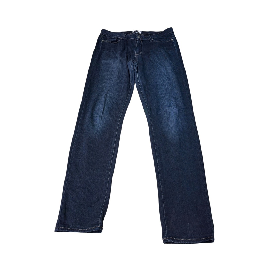 Paige Skyline Skinny Jeans Mona Dark Wash Denim Mid Rise 30X31 Made USA‎